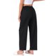thumbnail image 3 of INSPIRE CHIC Pantalones de pijama a cuadros para mujer, mezcla de rayón suave, cintura elástica, pantalones largos para dormir y descansar, M Negro, 3 of 6