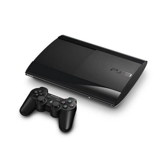 Sistema de Juegos Sony Playstation 3 de 500 GB, Consola Super Slim PS3 con Controlador Inalámbrico Dualshock CECH-4001C