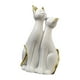 thumbnail image 1 of Pareja Gato Estatuas Animales Escultura Escritorio Kitty Figuras Resina Figuras Blanco, 1 of 3