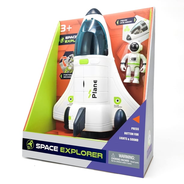 Cohete BLOONSY de juguete del transbordador espacial con astronautas para niños de 3 a 5 años