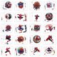 thumbnail image 1 of Tatuajes temporales WDSANGESS 60 piezas – Dibujos animados de araña estilo anime, 1 of 6