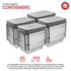 thumbnail image 4 of Contenedores de comida para almacenar sartenes de aluminio de 2 kg con tapas, 4 of 7