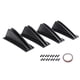 thumbnail image 2 of 4 Piezas Difusor De Parachoques Trasero Difusor De Parachoques Trasero De Forma Curvada Para Coche 20 Cm X 12,2 Cm X 6 Cm Negro, 2 of 5