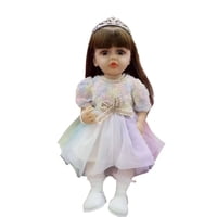 Genérico - Muñeca Bebé Realista De 55 Cm 100% Silicon Con Vestido Y Accesorios