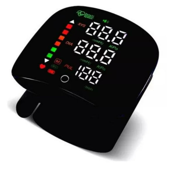 Monitor De Presión Arterial De Muñeca Con Voz Usb Recargable