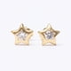 thumbnail image 1 of Aros Mujer Oro Amarillo 18 Kts Estrella Circon Blanco, 1 of 3