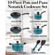 thumbnail image 2 of Juego de Cocina Cook N Home 10 Piezas Turquesa Antiadherente, 2 of 6