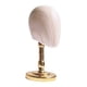 thumbnail image 3 of Soporte Para Postizo, Estante De Exhibición De Sombrero Desmontable Para Gorro, Centro Comercial, Marrón Claro Y Dorado, 3 of 5