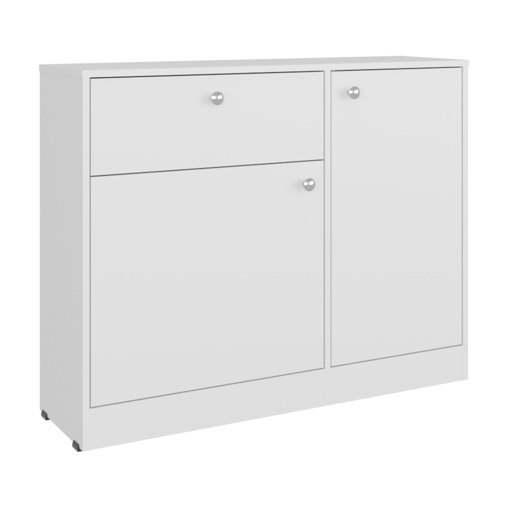 Fmfurniture - Comoda 2 Puertas 80x100x30,2 Cm Blanco
