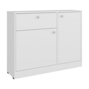Fmfurniture - Comoda 2 Puertas 80X100X30,2 Cm Blanco