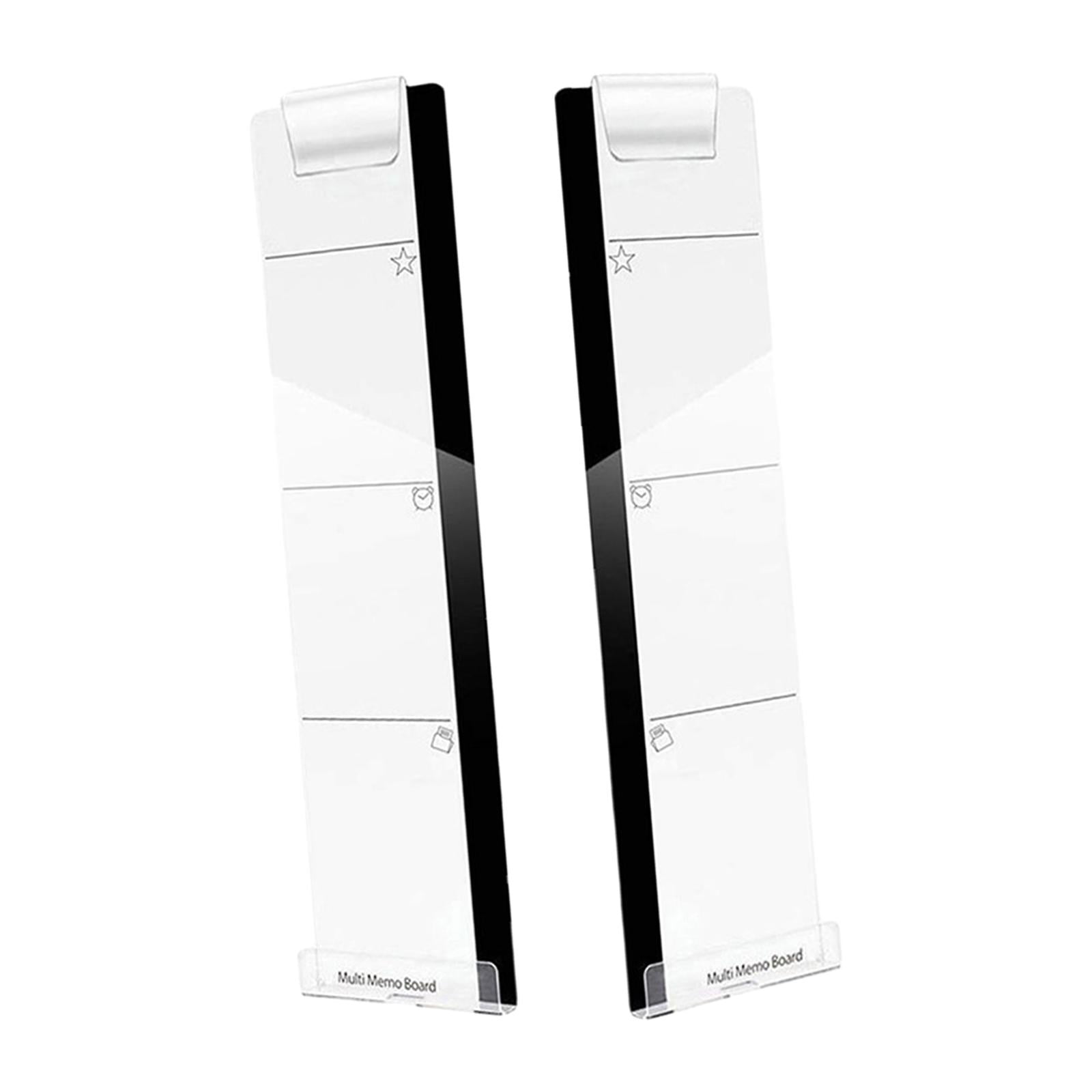 Magideal - Tablero De Notas Para Monitor De Ordenador, Recordatorio De Notas Adhesivas, Acrílico, Elegante, Soporte Para Teléfono, Panel Lateral Para Pantalla De