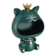 thumbnail image 4 of Cuenco Para Llaves, Escultura De Estatuilla De Gato De Resina, Cuenco De Animal De Boca Grande, Estatua De Gato De La Suerte Verde, 4 of 5
