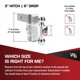thumbnail image 5 of Montaje de Enganche Weigh Safe 15 cm 3" Receptor Cromado, 5 of 7