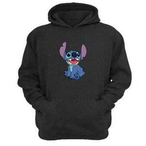 Genérico - Polerón Canguro Extraterrestre Azul Gris Oscuro Talla Xs Unisex
