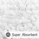 thumbnail image 3 of Alfombra de baño Yimobra Soft Shaggy Chenille, 80 x 50 cm, color blanco brillante, 3 of 8