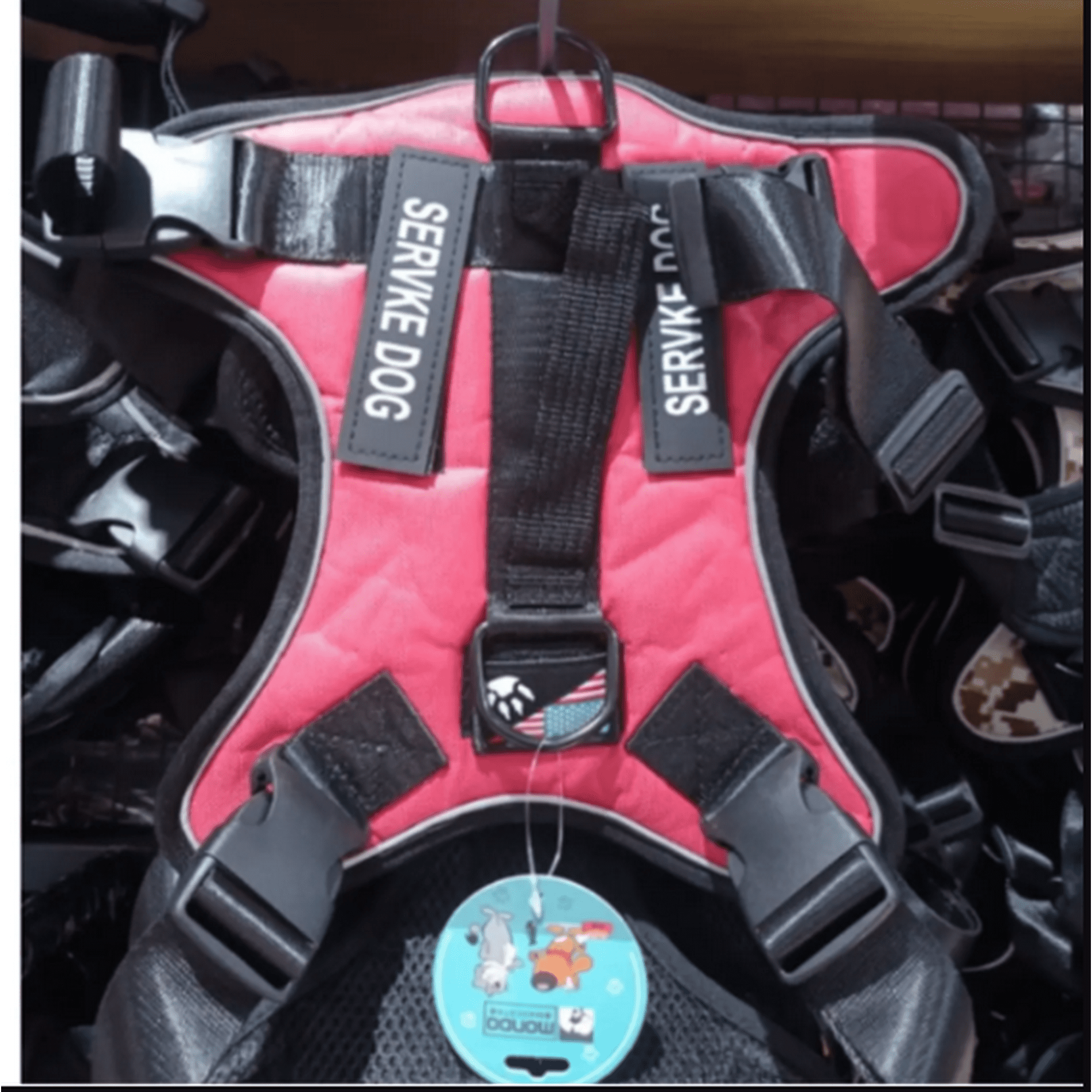 Genérico - Chaleco Arnes Para Perros Rojo Mascotas Servke Dog