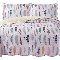 Mallorca - Quilt Sherpa Plumas 1,5 Plazas Estampado