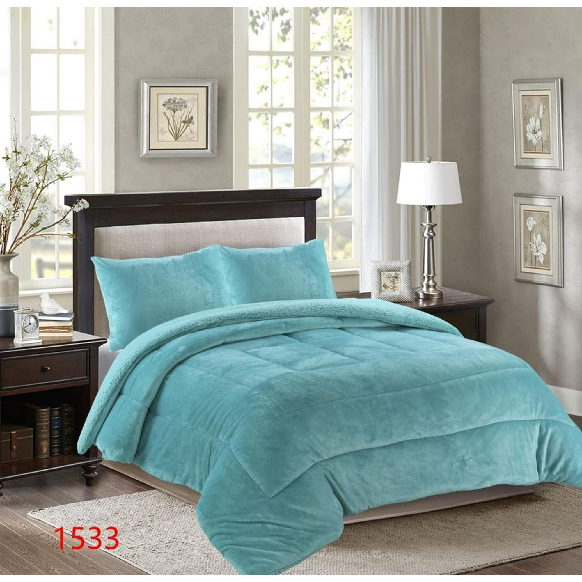 Genérico - Cobertor Chiporro 1 1/2 Plazas - Celeste M1533