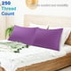 thumbnail image 2 of PiccoCasa 2 Pack Fundas de Almohada de Algodón Egipcio con Cierre de Cremallera Queen Púrpura Oscuro, 2 of 7