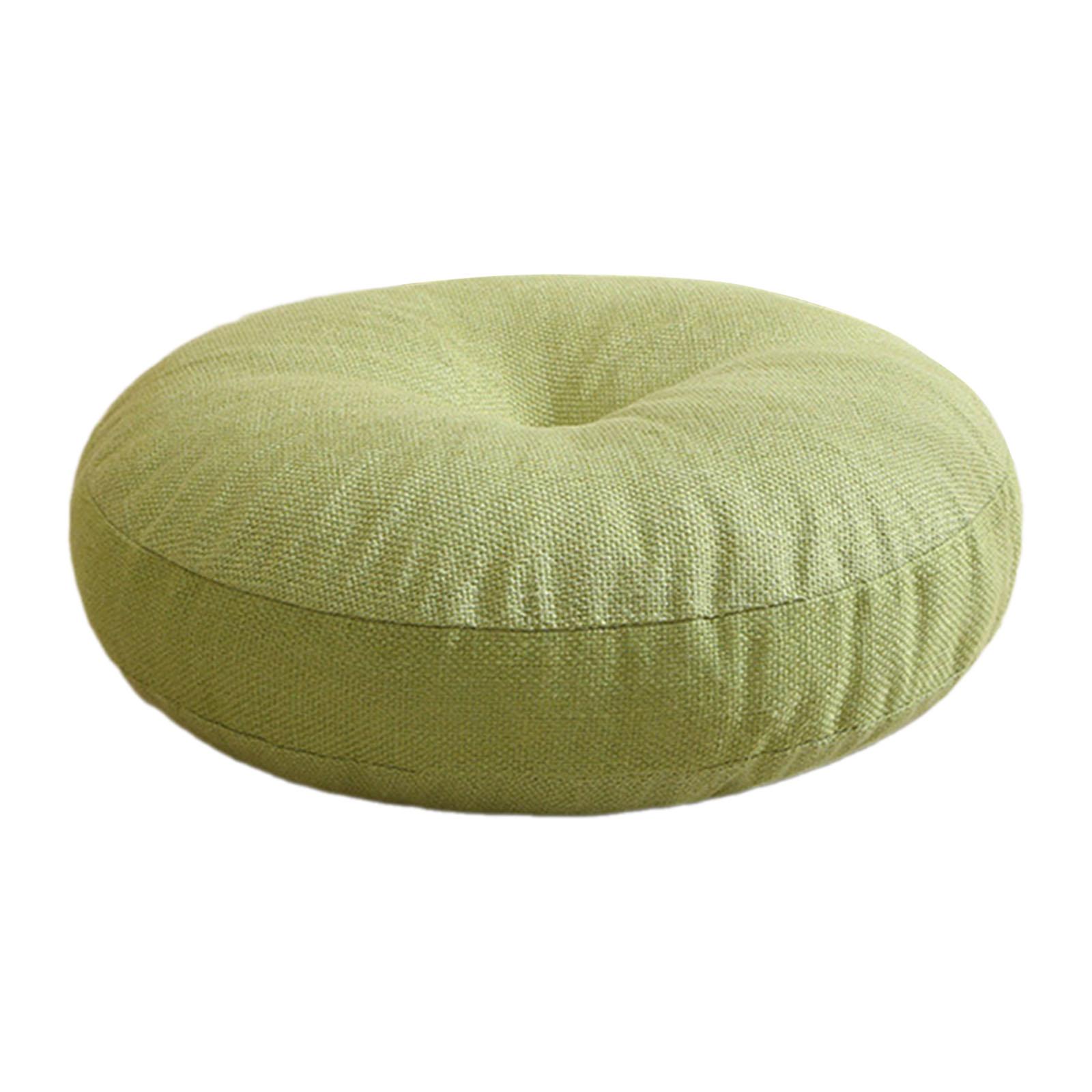 Magideal - Cojín Redondo De Suelo, Almohada De Meditación, Cojín De Asiento Cómodo Y Lavable A Máquina De Alta Calidad, Cojín De Suelo Tipo Tatami Para Silla, So Verde