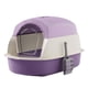 thumbnail image 1 of Caja De Arena Grande Para Gatos Con Puerta Delantera, Caja De Arena Duradera Para Mascotas Con Tapa, Color Morado, 1 of 5