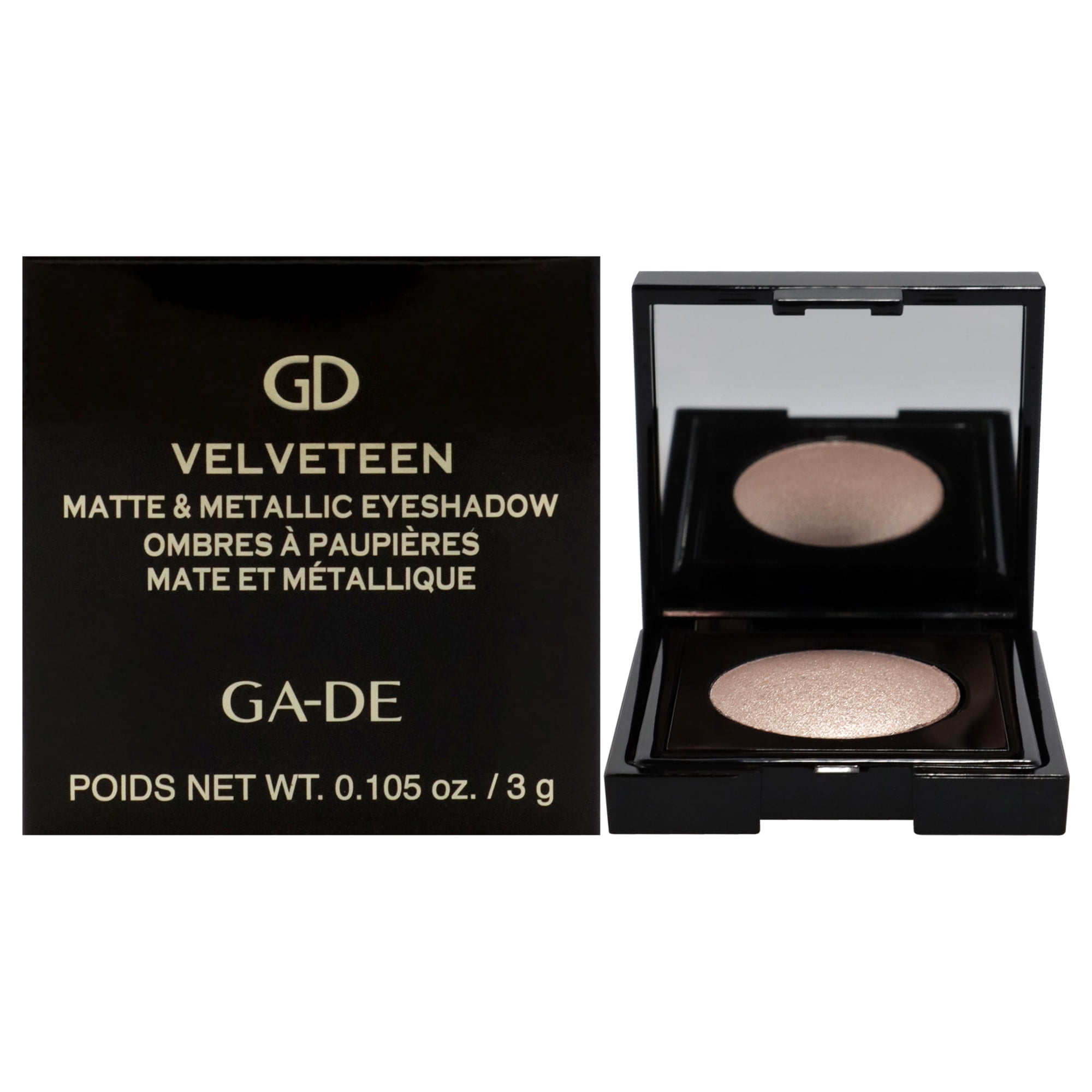 Ga-de - Sombra De Ojos De Pana Mate Y Metálica - 185 Elegancia De Para Mujeres - Sombra De Ojos De 0.105 Oz