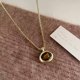 thumbnail image 5 of Conjunto de joyería Axepet con piedra ojo de tigre tono dorado, 5 of 6