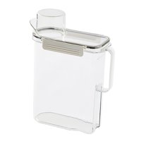 Magideal - Caja De Almacenamiento De Plástico Moderna Dispensador Titular Organización Estuche Líquido Con Taza Medidora Contenedor De Detergente Para Ropa Para
