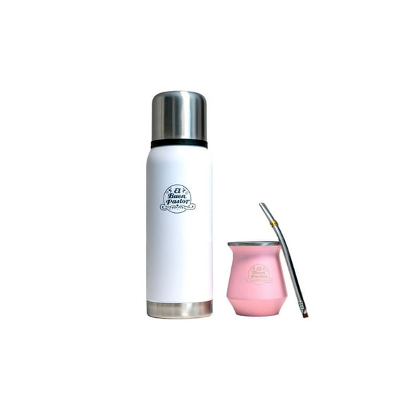 Set Matero Acero Inoxidable Rosado El Buen Pastor