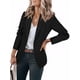 thumbnail image 1 of Blazer Cicy Bell para mujer, casual, con frente abierto, manga larga, color negro, 1 of 6