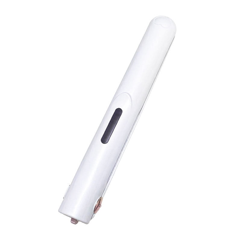 Xusx111 - Endresador De Pelo Inalámbrico 2 En 1 Mini Curler Y Cerámica De Hierro Plano Portátil Usb Recargable Estilador De Pelo De Viaje Para Mujeres Hombres Con Bolsa (blanco 19,5 * 2 Cm)