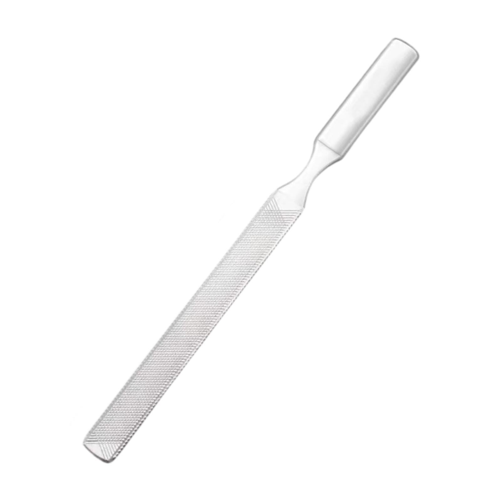 Magideal - Limas De Uñas Para Pulir Uñas, Acero Inoxidable, Profesionales Para Uso Doméstico Y En Salones, Limas Para Lijar Uñas , 2 Lados, 130 Plata