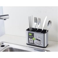Genérico - Escurridor Utensilios Cocina Acero Inoxidable 4 Compartimentos