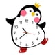 thumbnail image 1 of Reloj Colgante De Pared Con Decoración De Pingüino Pequeño De Madera, 9,8x11,8 Pulgadas, Para Dormitorio, Oficina, 1 of 3