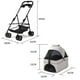 thumbnail image 5 of Coche Para Mascotas Raza Pequeña Plegable 20kg, 5 of 7