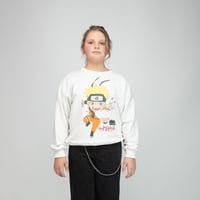 Poleron Niña Naruto Fideos Blanco Naruto