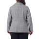 thumbnail image 4 of Agnes Orinda Blazers de Talla Grande para Mujeres Cuadros Solapa con Muesca Manga Larga Blazer Casual de Negocios 3X Negro Blanco, 4 of 8