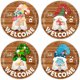 thumbnail image 3 of Cartel de Bienvenida Gnomo Yuzin de Madera, 30 cm, con 20 Accesorios, 3 of 3