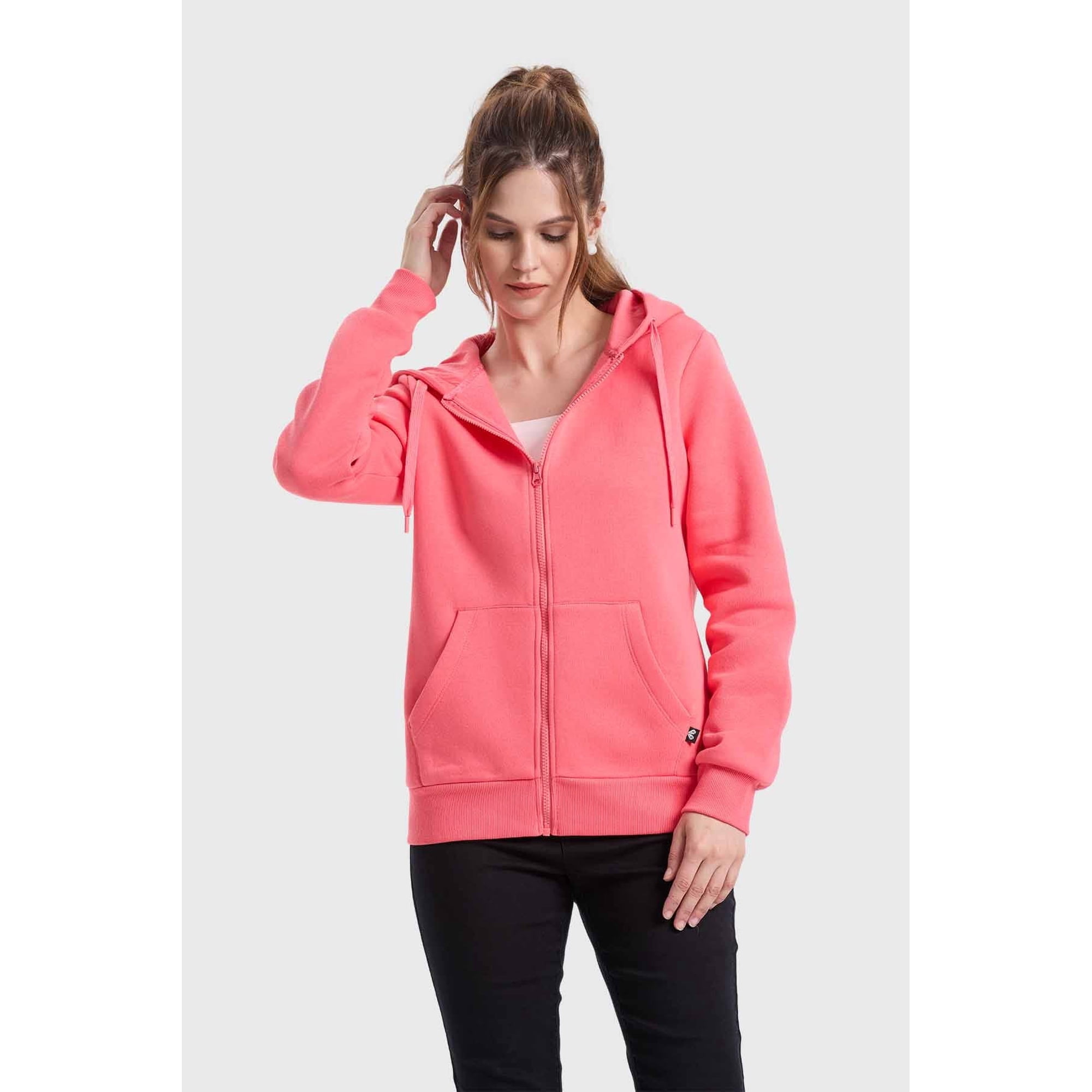 Fashionspark - Polerón Mujer Hoodie Coral