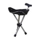 thumbnail image 5 of Bastón Ergonómico Ajustable Con Asiento Para Senderismo Y Acampada, Color Negro, 5 of 5