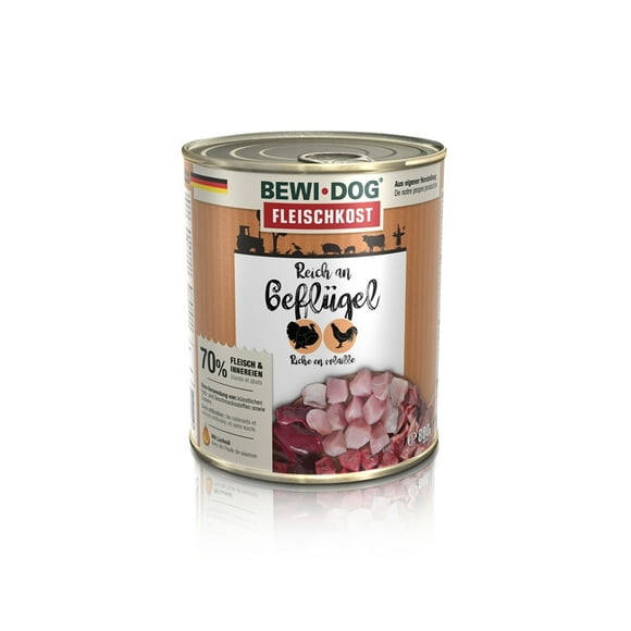 Lata Bewi Dog Perros Adultos Aves 800 Grs. X 6 Un.