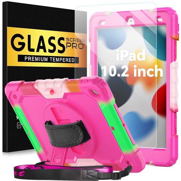 Funda BLOSOMEET para iPad 10.2 9ª/8ª/7ª Generación con Cristal Templado