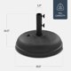 thumbnail image 2 of Base para Sombrilla Best Choice Products Capacidad 25 kg Negra, 2 of 7
