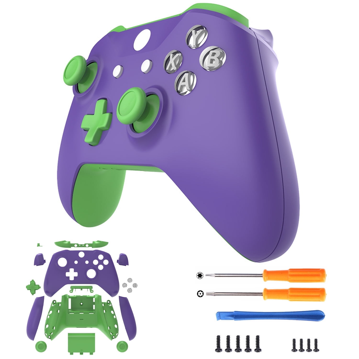 Funda Aaronmei Xbox One Slim Púrpura Verde