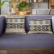 thumbnail image 3 of Cojín Plutus Brands Blue Plutus Unique Lanes Border, 3 of 9