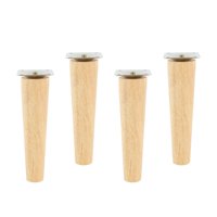 Bothyi - 4 Piezas De Patas De Muebles De Madera Multifunción Diy Para Estantes Armario Tocador 15Cm