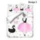 thumbnail image 2 of Ballet Dancer Girl Eiffel Tower Quilt Duvet Cover Set Children 3-Piece Bedding Set, 2 of 5