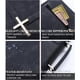 thumbnail image 4 of Funda Para La Biblia De Piel Vegana Con Bolsillo Para Teléfono Color Negro, 4 of 6