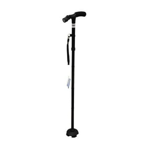 Maxcare - Baston Plegable Negro Con Luz