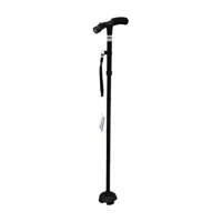 Maxcare - Baston Plegable Negro Con Luz